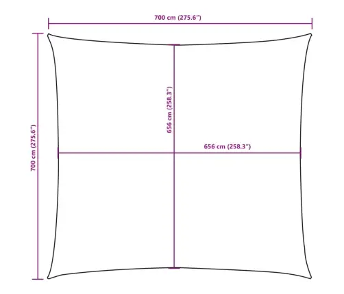 Saulessargs, 2X2 M, Kvadrāta Forma, Tumši Zaļš Oksforda Audums Vidaxl