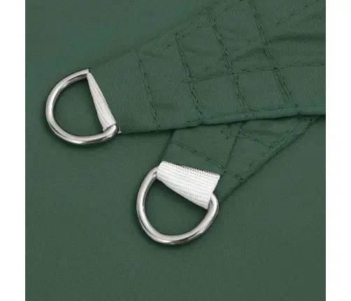 Saulessargs, 5X5X6 M, Trijstūra, Tumši Zaļš Oksforda Audums Vidaxl