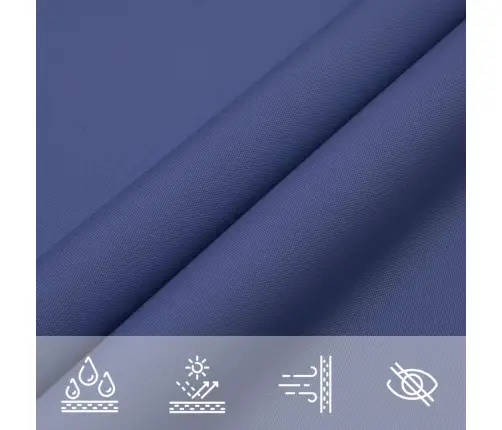 Saulessargs, 2,5X2,5 M, Kvadrāta Forma, Zils Oksforda Audums Vidaxl