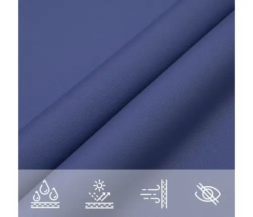 Uždanga Nuo Saulės, Mėlyna, 5X7X7M, Oksfordo Audinys, Trikampė