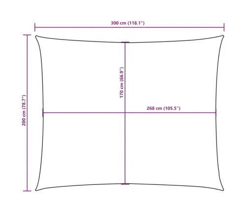 Saulessargs, Taisnstūra Forma, 2X3 M, Dzeltens Oksforda Audums Vidaxl