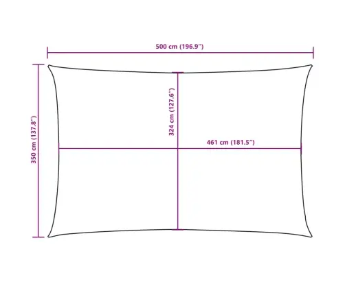 Uždanga Nuo Saulės, Geltona, 3,5X5M, Oksfordo Audinys Uždanga Nuo Saulės, Geltona, 3,5X5M, Oksfordo Audinys