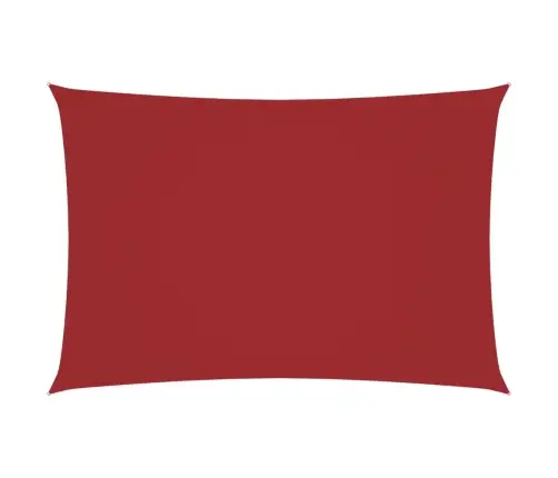 Saulessargs, Taisnstūra, 3X6 M, Sarkans Oksforda Audums Vidaxl