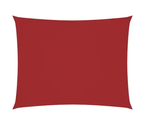 Saulessargs, Taisnstūra, 3,5X5 M, Sarkans Oksforda Audums Vidaxl
