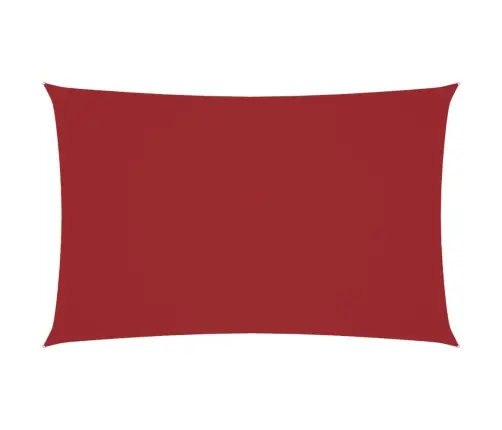 Oxford-Kangast Päikesepuri, Ristkülikukujuline, 5 X 8 M, Punane