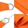 Saulessargs, Taisnstūra Forma, 2,5X5 M, Oranžs Oksforda Audums Vidaxl