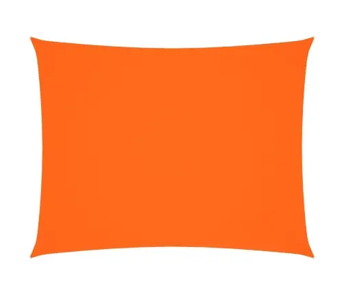 Saulessargs, Taisnstūra, 5X7 M, Oranžs Oksforda Audums Vidaxl