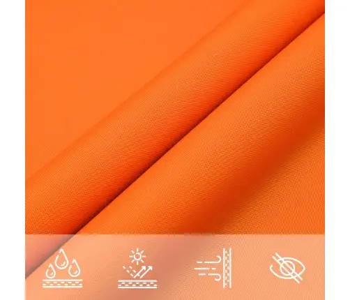 Uždanga Nuo Saulės, Oranžinė, 5X5X6M, Oksfordo Audinys