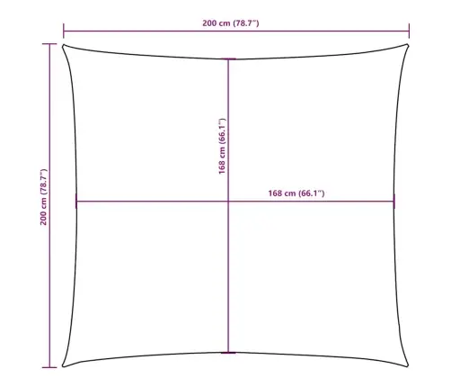 Uždanga Nuo Saulės, Oranžinė, 2X2M, Oksfordo Audinys