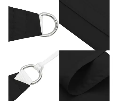 Oxford-Kangast Päikesepuri, Kandiline, 5 X 5 M, Must