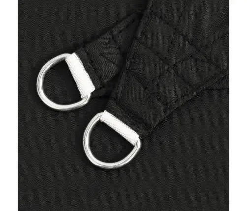 Saulessargs, 6X6 M, Kvadrāta Forma, Melns Oksforda Audums Vidaxl