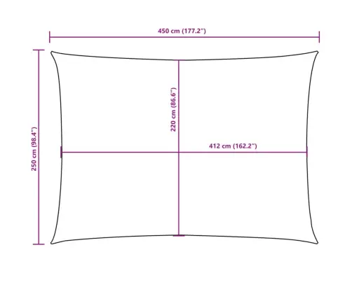 Saulessargs, Taisnstūra, 2,5X4,5 M, Melns Oksforda Audums Vidaxl