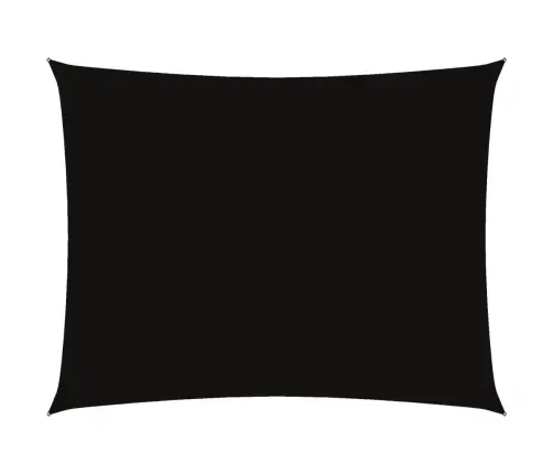 Saulessargs, Taisnstūra Forma, 5X6 M, Melns Oksforda Audums Vidaxl