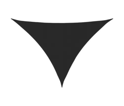 Saulessargs, Trijstūra, 3,5X3,5X4,9 M, Melns Oksforda Audums Vidaxl