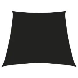 Saulessargs, 3/4X3 M, Trapeces Forma, Melns Oksforda Audums Vidaxl