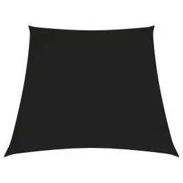 Saulessargs, 3/5X4 M, Trapeces Forma, Melns Oksforda Audums Vidaxl