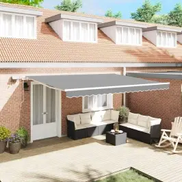 Kailastud Raam Led -Ribatuledega Valge 400 × 300 Cm Alumiinium