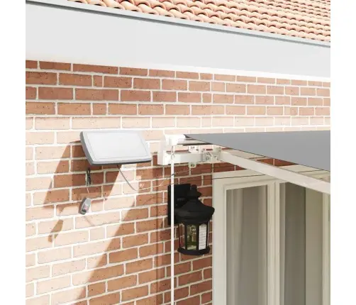 Kailastud Raam Led -Ribatuledega Valge 500 × 300 Cm Alumiinium