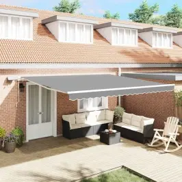 Markizės Rėmas Balta 400 × 350 Cm Aliuminis