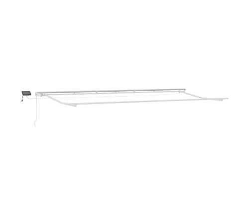 Kailastud Raam Led -Ribatuledega Valge 600 × 350 Cm Alumiinium