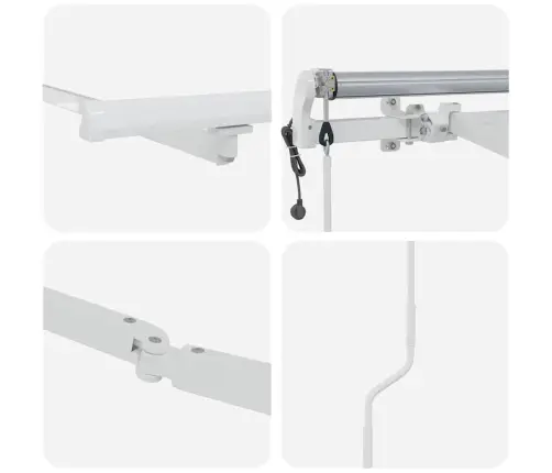 Markizės Rėmas Balta 350 X 250 Cm Aliuminis