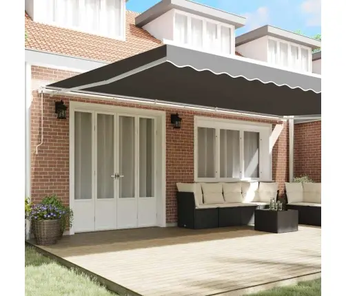 Markīze Manuāls Balts 6 X 3 M Metāla