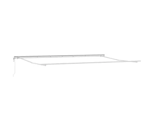 Markīze Manuāls Balts 6 × 3,5 M Metāla