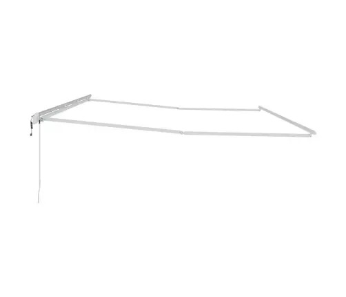 Markīze Manuāls Balts 6 × 3,5 M Metāla