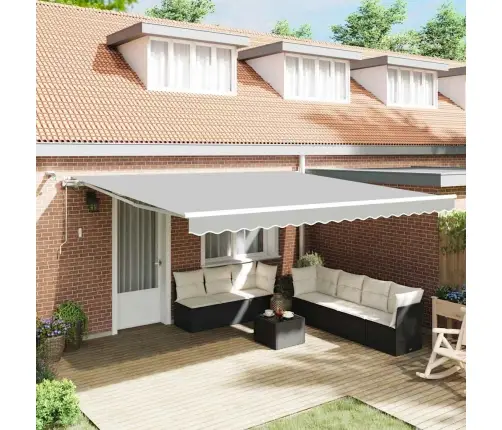 Markizės Rėmas Balta 500 × 350 Cm Aliuminis