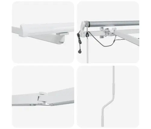 Pavėsinė Su Balta 6 × 3,5 M Metalas