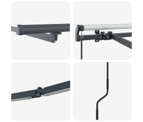 Varikatus Koos Antratsiit 4,5 × 3,5 M Metall