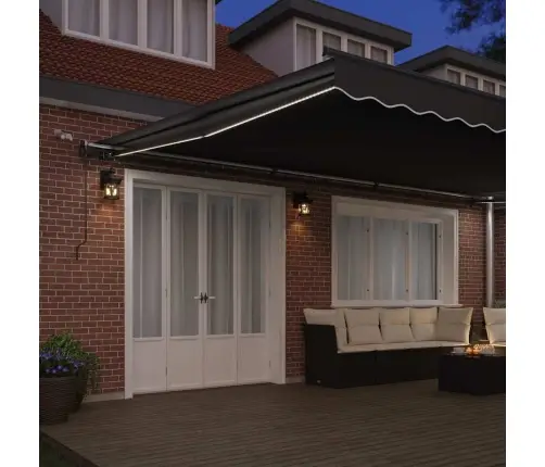 Markizės Rėmas Antracitas 600 × 350 Cm Aliuminis