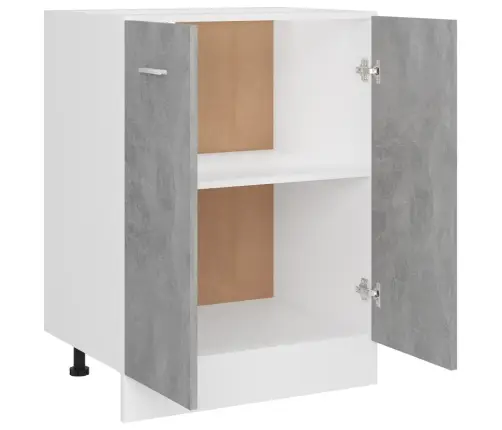 Alumine Kapp "Lyon", Betoonhall, 60 X 46 X 81,5 cm Töödeldud Puit