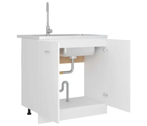 Apatinė Spintelė Praustuvui,  “Lyon”,  Balta,  80X46X81, 5Cm