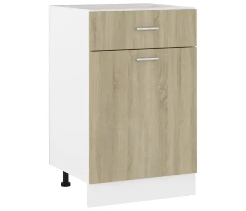 Sahtlitega Alumine Kapp "Lyon", Sonoma Tamm, 50 X 46 X 81,5 cm Töödeldud Puit