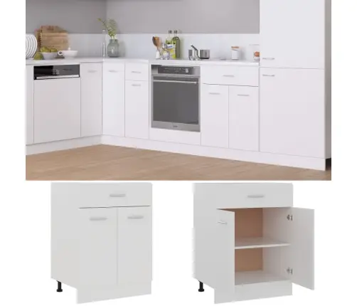 Apatinė Spintelė Su Stalčiumi,  “Lyon”,  Balta,  60X46X81, 5Cm