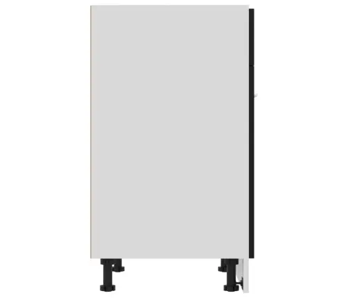 Sahtlitega Alumine Kapp "Lyon", Must, 60 X 46 X 81,5 cm Töödeldud Puit