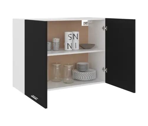 Pakabinama Spintelė,  “Lyon”,  Juoda,  80X31X60Cm