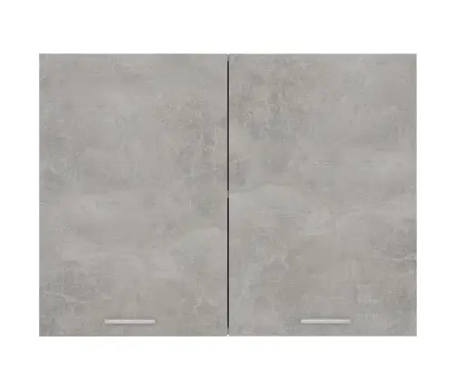 Piekarams Skapītis, Betona Pelēks, 80X31X60Cm Inženierijas Koks Vidaxl