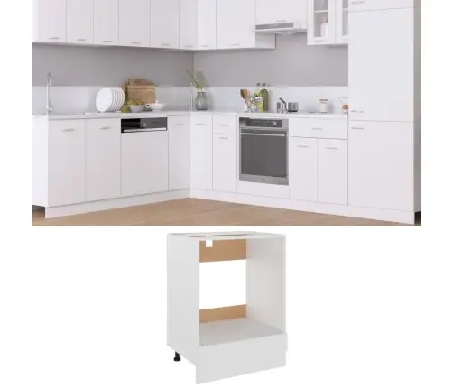 Spintelė Orkaitei,  “Riga",  Balta,  60X46X81, 5Cm