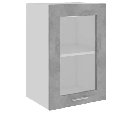 Pakabinama Stiklinė Spintelė,  “Lyon”,  Betono Pilka,  40X31X60Cm