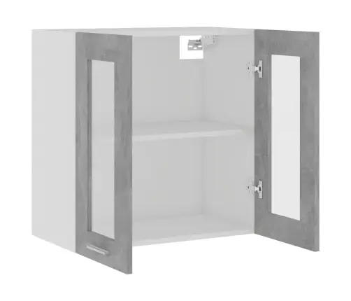 Pakabinama Stiklinė Spintelė,  “Lyon”,  Betono,  60X31X60Cm