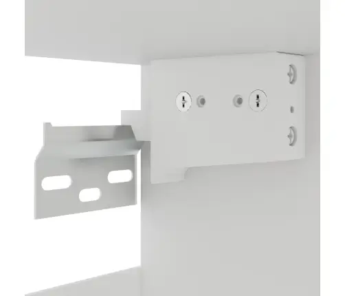 Pakabinama Stiklinė Spintelė,  “Lyon”,  Balta,  80X31X60Cm