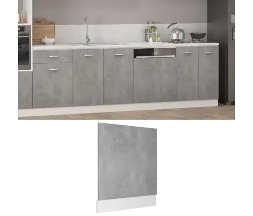 Nõudepesumasina Esipaneel "Lyon", Betoonhall, 59,5 X 3 X 67 cm Töödeldud Puit