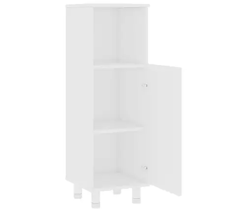 Vannitoakapp Valge 30 X 30 X 95 Cm Tehispuit Vannitoakapp Valge 30 X 30 X 95 Cm Tehispuit