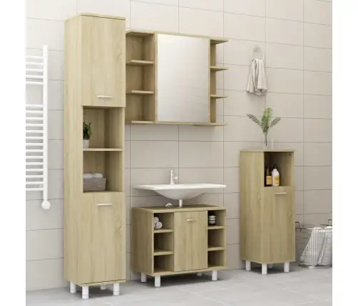 Vannasistabas Skapītis, Ozolkoka, 30X30X95Cm, Inženierijas Koks Vidaxl Vannasistabas Skapītis, Ozolkoka, 30X30X95Cm, Inženierijas Koks Vidaxl