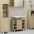 Vannitoakapp Sonoma Tamm 60 X 32 X 53,5 Cm Tehispuit