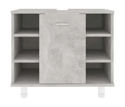 Vannasistabas Skapītis, Pelēks, 60X32X53,5Cm, Inženierijas Koks Vidaxl