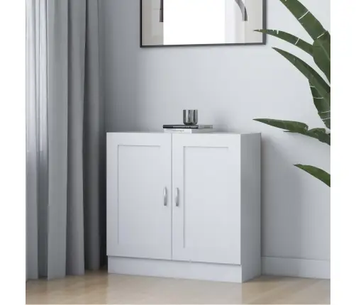 Raamaturiiul Valge 82,5 X 30,5 X 80 Cm Tehispuit Raamaturiiul Valge 82,5 X 30,5 X 80 Cm Tehispuit