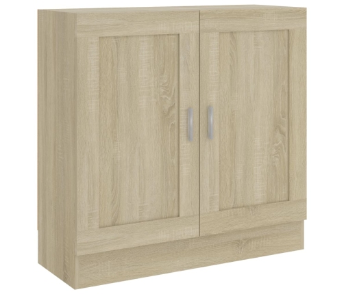 Grāmatu Skapis, Ozolkoka Krāsa 82,5X30,5X80Cm Inženierijas Koks Vidaxl